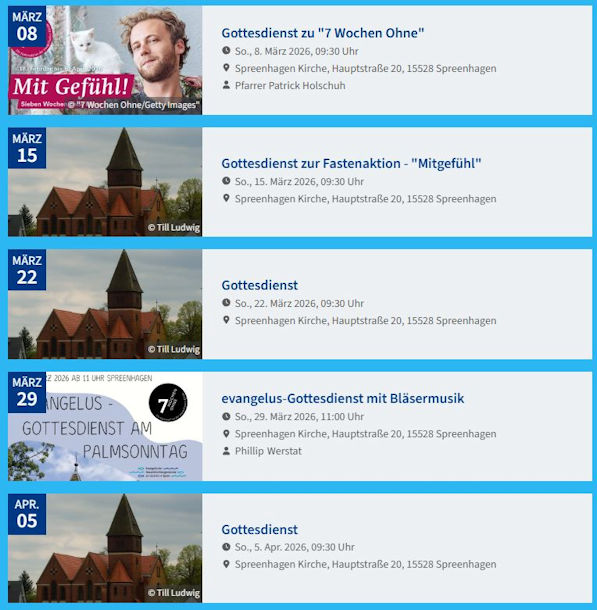 Gottesdienst in Spreenhagen