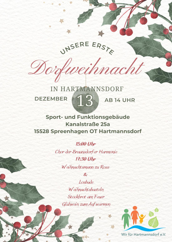 Dorfweihnacht in Hartmannsdorf